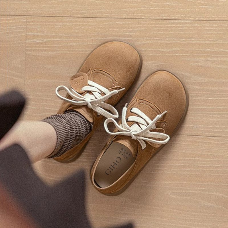 杰豪女鞋复古勃肯鞋女2025春季新款软底通勤单鞋乐福鞋小皮鞋正品,女鞋,浅口单鞋,淘宝优惠券,粉丝福利购,淘宝优惠卷