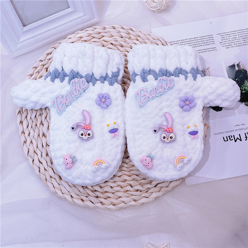 diy材料包自制毛线圣诞礼物手套