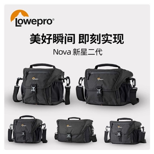 Lowepro乐摄宝Nova 140/160/180AW II微单反相机包单肩斜挎摄影包