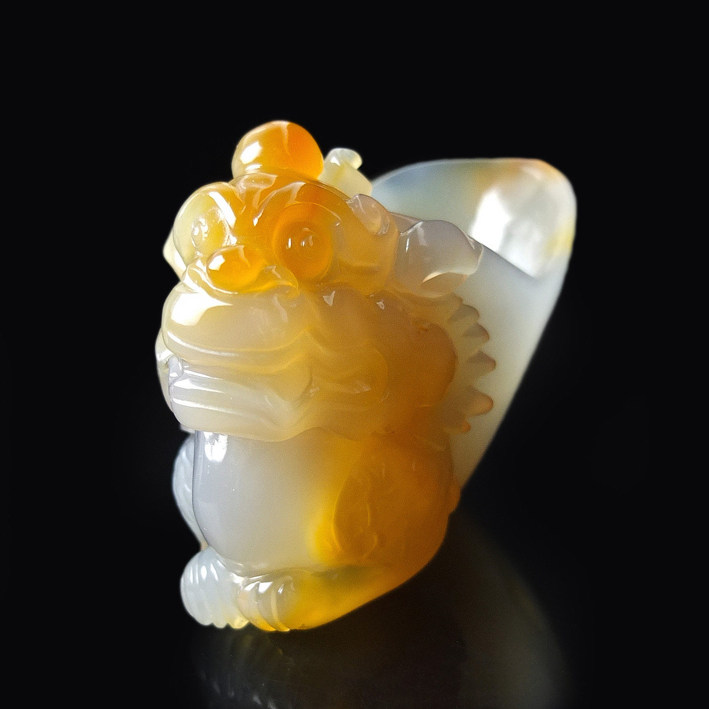 沛孚新品天然玛瑙貔貅杯子红玉髓巧雕酒杯摆件手工雕刻玉收藏包邮