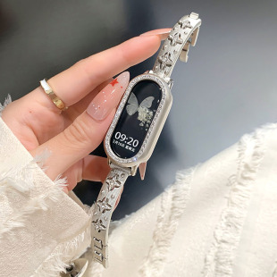 hekk布契拉提手镯适用小米手环9表带轻奢百搭小米手环10表带8腕带