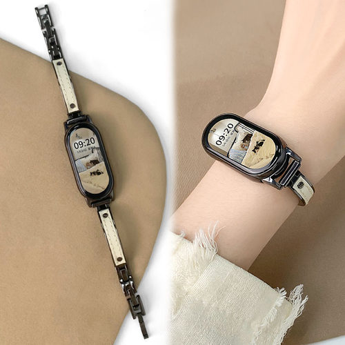 新款高级弯月手镯表链女手环表带