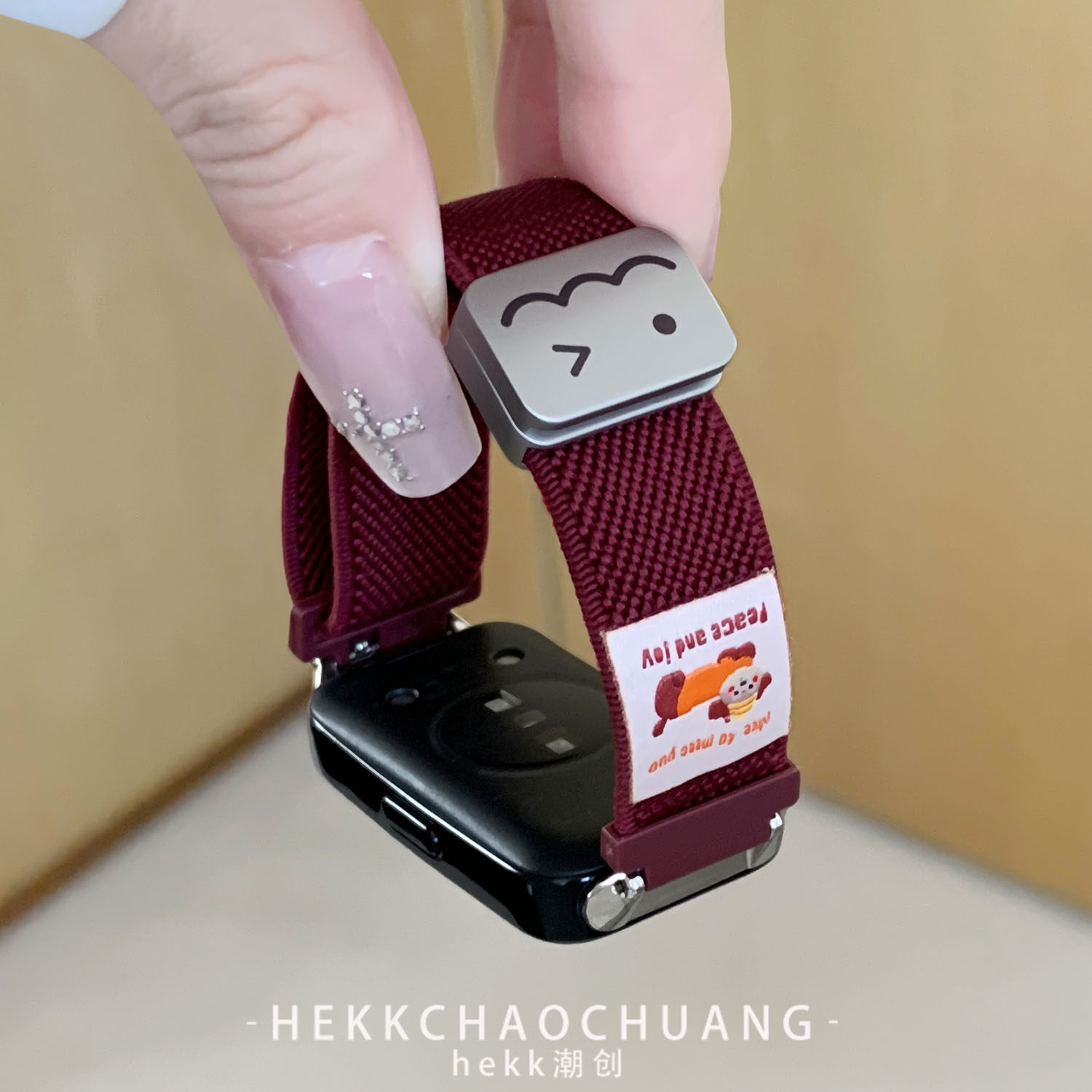 适用华为10表带可爱腊肠小狗腕带