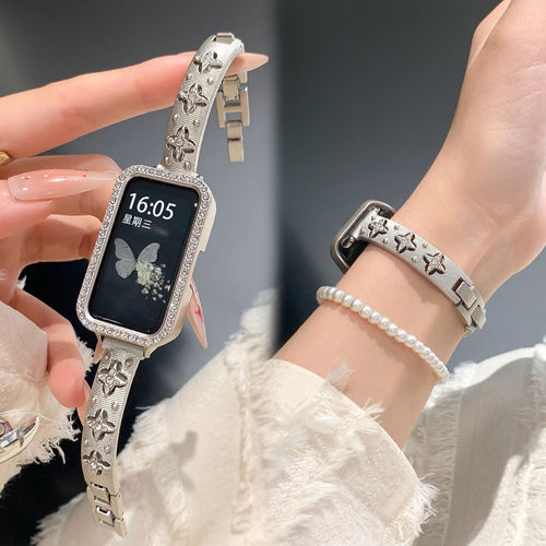 夏天金属手镯式表带手环10表带