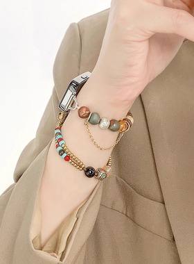 hekk适用keepB4手环表带新中式鎏金土星KEEP手环国风个性lite表带