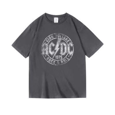 金属乐队印花纯棉摇滚半袖衣服