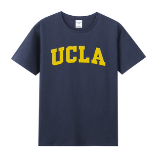 ncaa加州大学洛杉矶分校ucla印花周边T恤球衣纯棉圆领短袖T恤男女