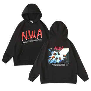 宽松秋冬连帽套头卫衣西海岸hiphop嘻哈新说唱RAP匪帮NWA周边skr