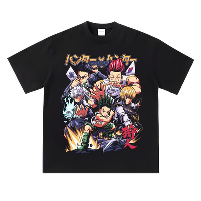 二次元动漫全职猎人小杰奇犽西索周边T恤纯棉日系百搭短袖男女