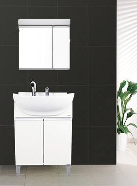 TOTO浴室柜梳洗柜LDSW601W/K+DL388C1大容量陶瓷面盆落地式化妆台