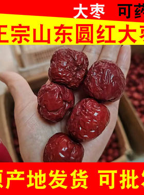 山东圆铃枣宁阳大枣泡水喝圆红枣干枣入药引泡茶红枣散装批发