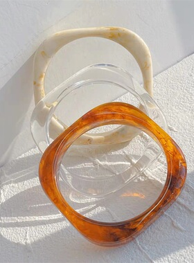 树脂四边形手镯个性百搭气质型