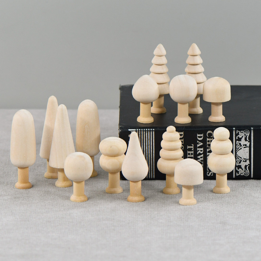 小蘑菇小树挂件diy彩绘儿童玩具