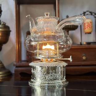 精品小茶灯迷你空气灯 中式明火煤油灯煮茶器 工夫茶煮水便携茶炉