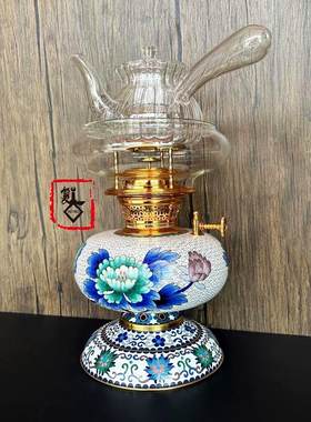 精品空气灯景泰蓝茶灯中式煮茶炉