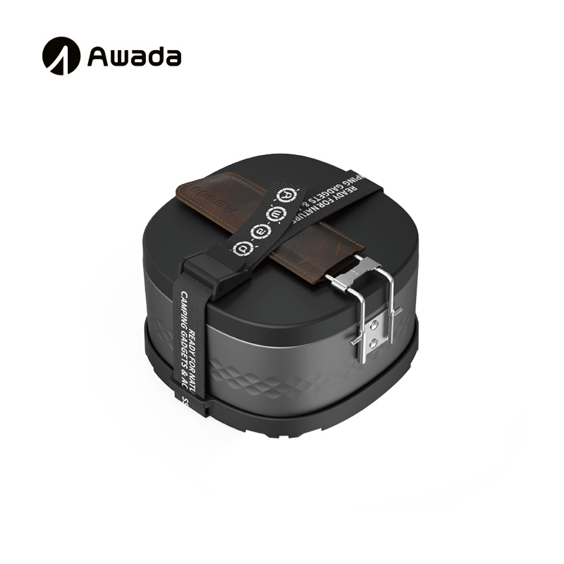 Awada多功能便携烹饪饭盒露营野餐餐具野炊户外便当盒折叠铝饭盒