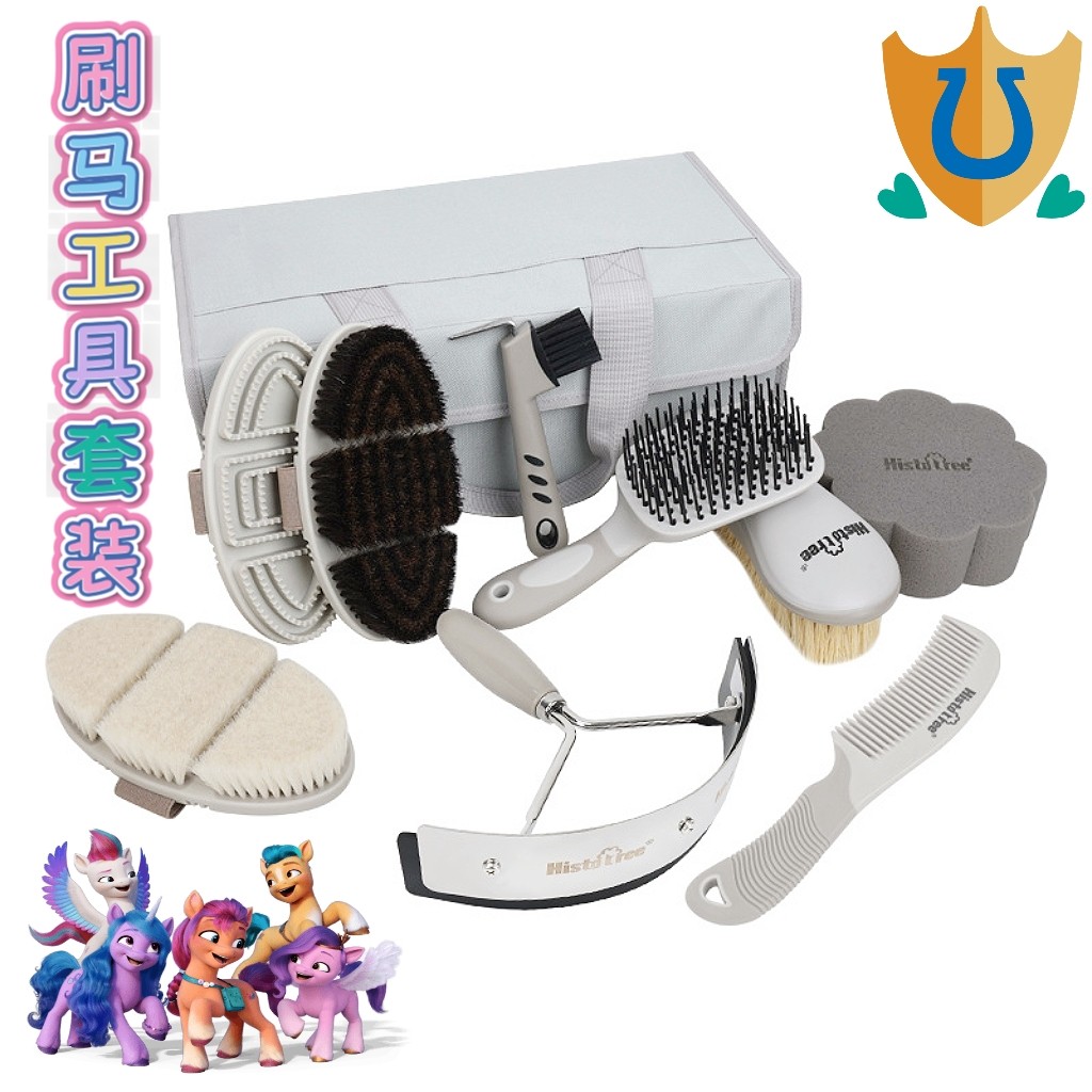 马匹清洁刷马工具套装十件套马刷子梳子汗刮