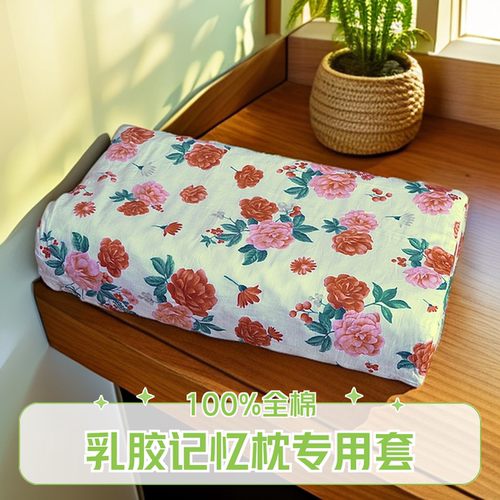 纯棉乳胶枕套58x37狼牙按摩颗粒