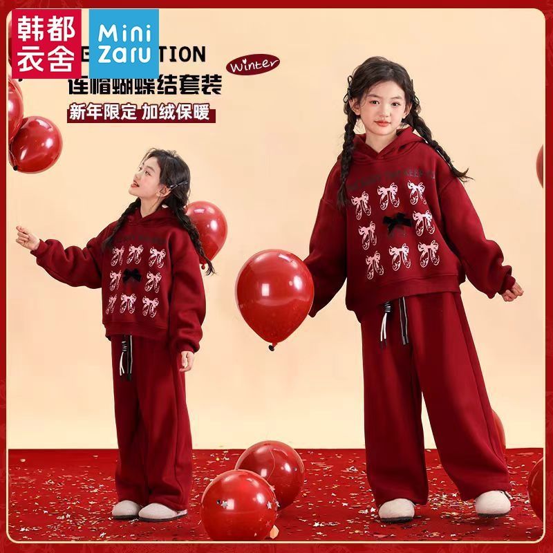 女童新年套装2026新款