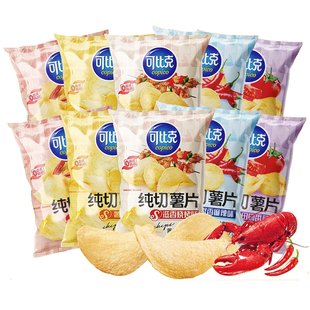 可比克薯片纯切原味黄瓜超大整箱追剧零食小吃休闲食品大礼包批发