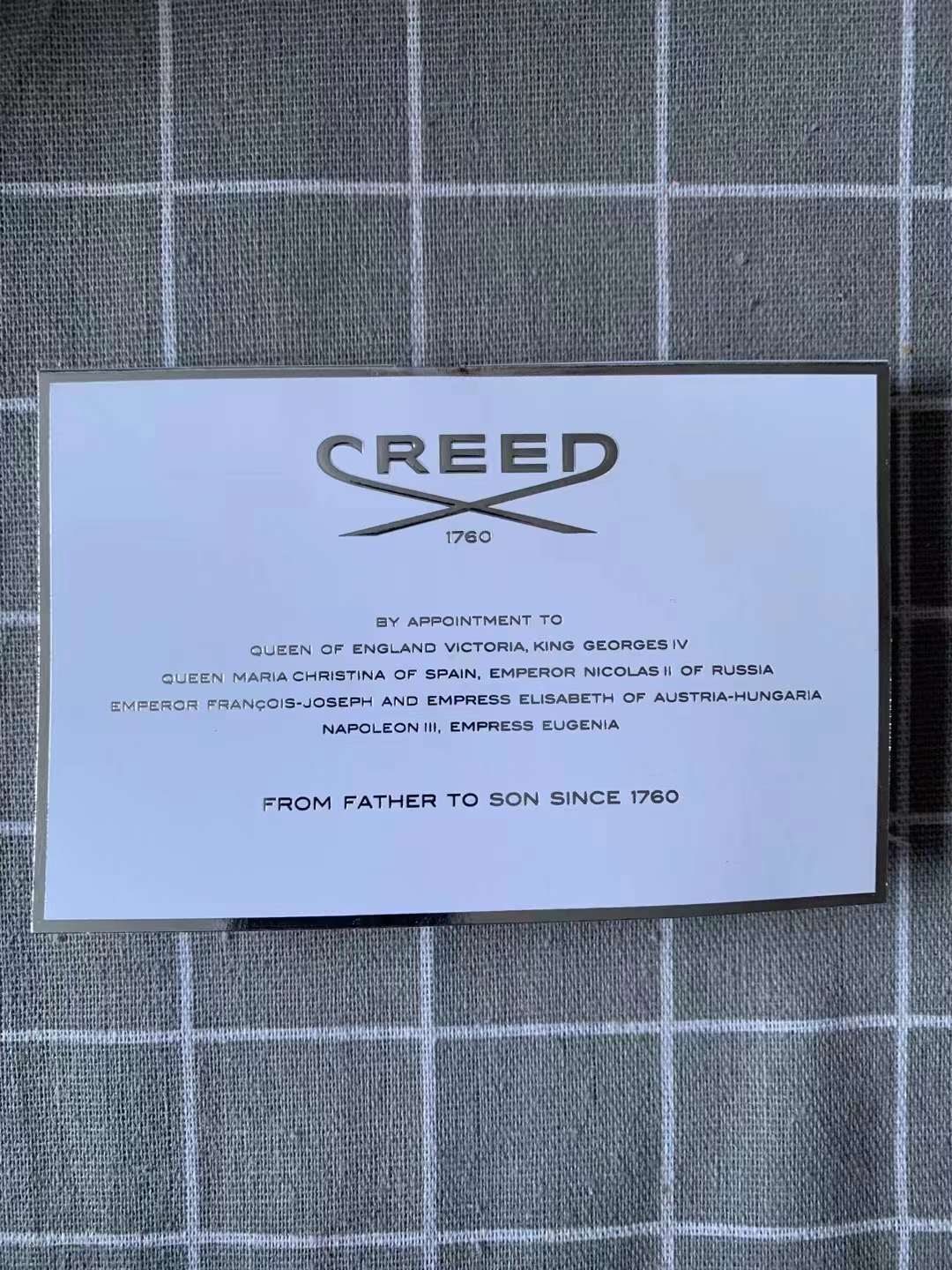 Creed aventus 拿破仑之水试管小样香水2ml 现货