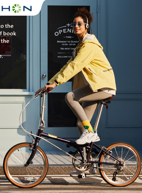 DAHON大行20英寸D10变速折叠自行车成人男女式学生复古单车HAC003