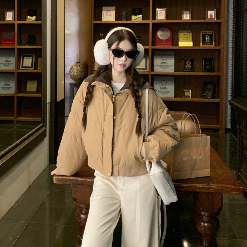 短款羽绒棉服女冬季2025新款韩系加厚保暖棉服外套