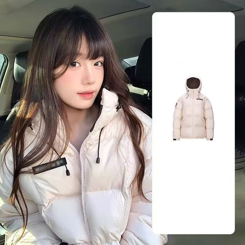 情侣同款男女连帽企鹅短款羽绒棉服女冬季新款设计感加厚外套