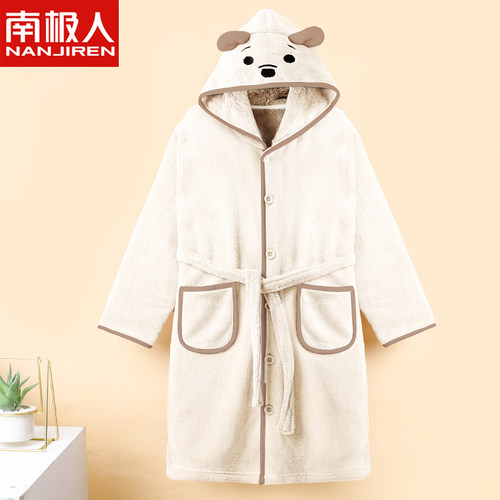 南极人浴袍吸水速干浴衣