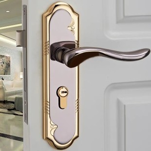 静音卧室门把手房门锁锁具 小50卧室门锁室内家用通用型木门欧式