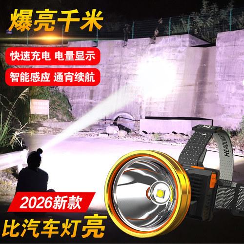 Shinefire超亮远射头灯强光充电
