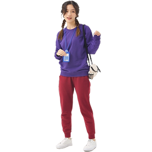 卫衣定制印LOGO加厚圆领长袖文化衫班服定做订无帽外套团体工作服