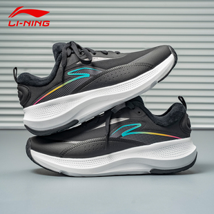 新款 SOFT GO加绒加厚保暖休闲鞋 李宁运动鞋 鞋 2025冬季 男款 子 男鞋