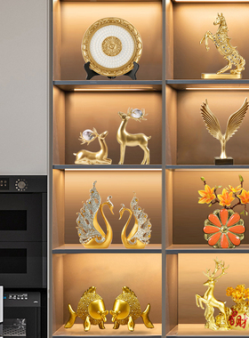速发高档客厅酒电装饰视摆件轻奢家居玄关柜品柜摆设乔迁新居礼品