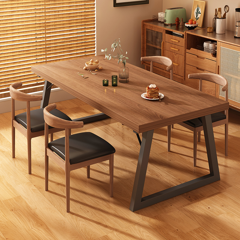 速发餐合饭用大板桌屋家店商用餐桌椅组桌简约长方形吃饭桌子