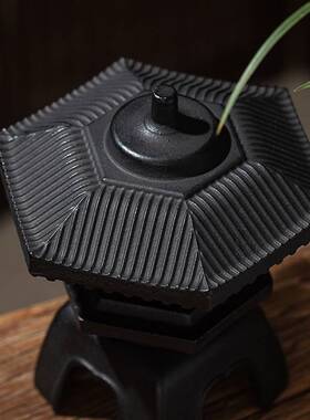 速发铸铁长安灯烛禅民俗装饰灯铁质台意灯笼复古宫灯客宿民厅茶室