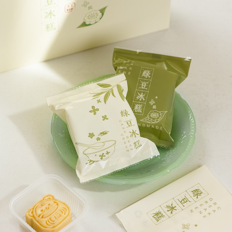速发装工绿豆糕包手袋独立烘焙点心机封袋烘焙点心袋冰糕一次性袋