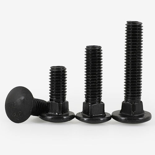 速发8.8级高强度马车螺丝GB12半圆头1颈螺栓 加长M钉M8M10M12栓方