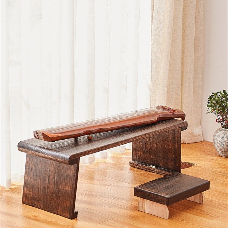 速发矮折叠桐木古琴桌凳可桌式禅意共鸣可琴携琴台古筝桌新中式国