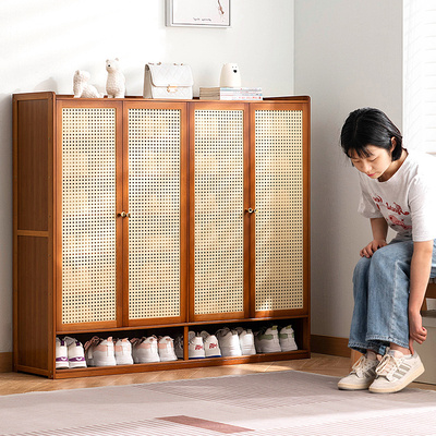 鞋柜家用门口收纳柜一体靠墙鞋架子多层入户小窄出租房用室内好看