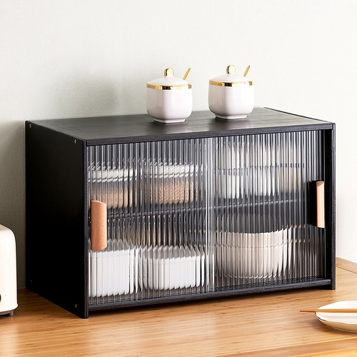 木马人日式桌面餐边柜厨房置物架