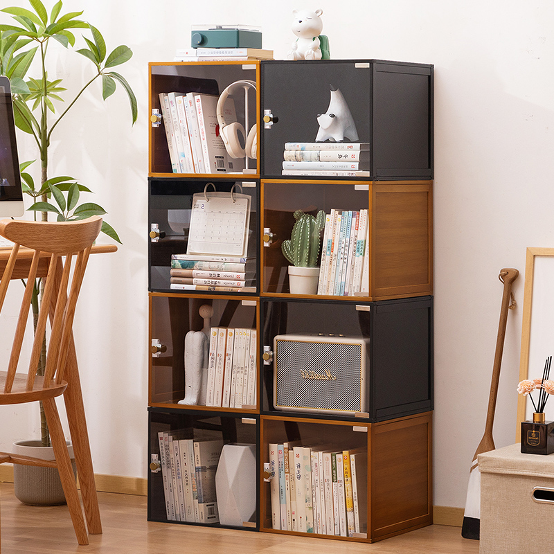 书架落地置物架书柜子家用