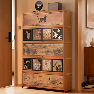 爆款 架子2025新款 高档多层 柜家用门口入户收纳柜一体靠墙走廊鞋 鞋