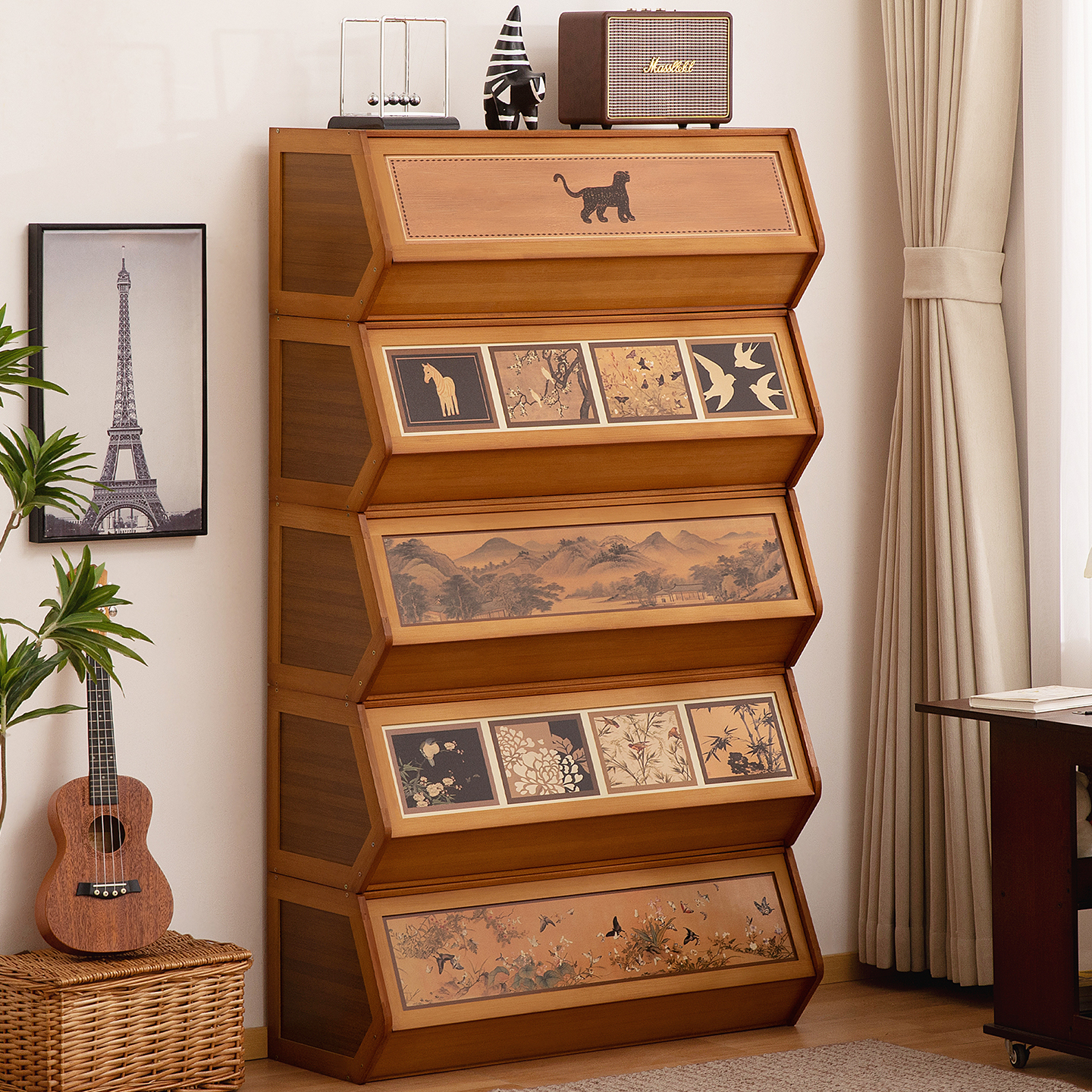 书架落地置物书柜子家用