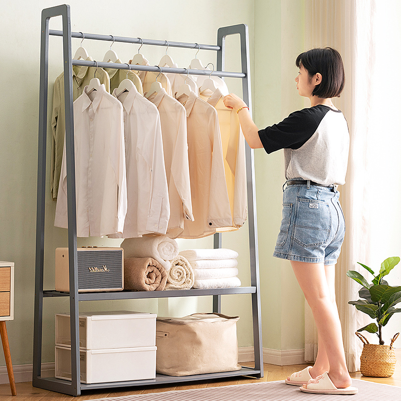 木马人衣帽架挂衣架落地卧室置物