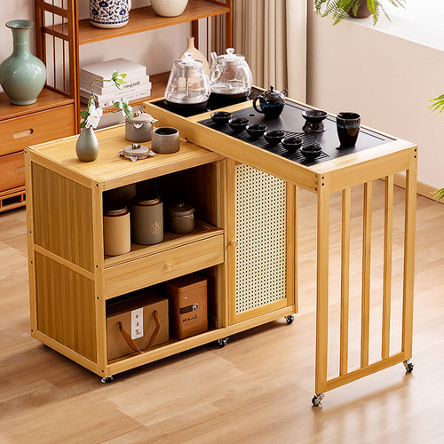 移动茶桌小茶台烧水壶一体家用2025新款客厅泡茶桌子阳台高端茶几