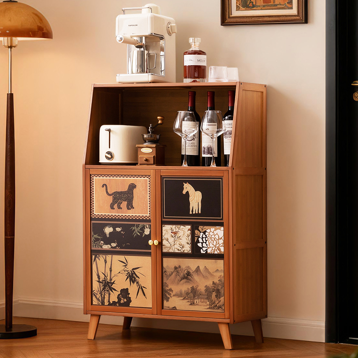 厨房多功能置物架子新款落地