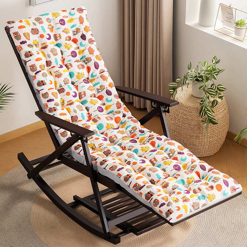 躺椅垫子摇椅藤椅坐垫通用办公折叠椅靠椅午睡椅垫加厚加长秋冬季