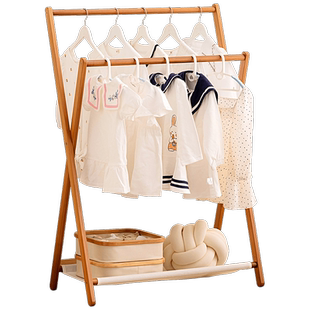 床头挂衣架落地卧室折叠衣帽架子床尾晚上放衣服神器家用不占空间