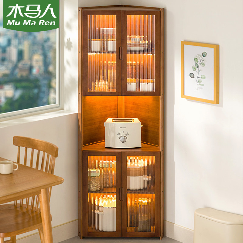 转角厨房置物架收纳柜子储物橱柜家用多层落地锅具碟盘碗调料用品,厨房/烹饪用具,厨房置物架/置物柜/角架,淘宝优惠券,粉丝福利购,淘宝优惠卷